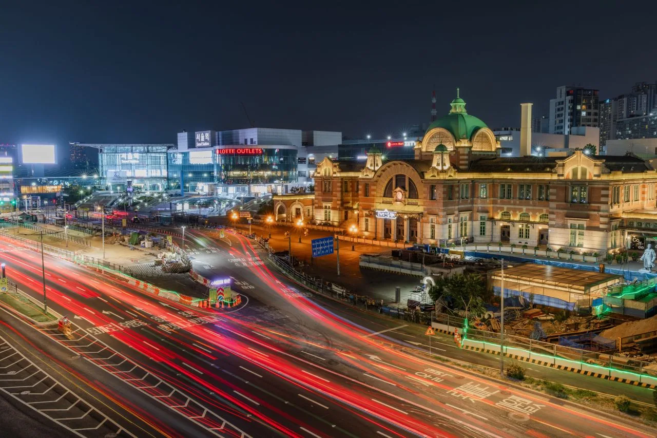 KTX platform at Seoul Station, where holiday-season Chuseok trains depart